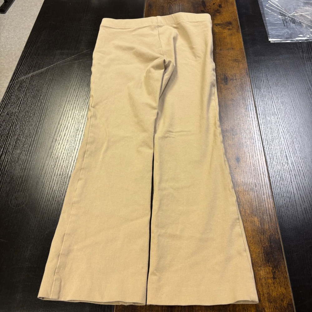 Ann Taylor Womens XS Tan Khaki Pull On Flare Leg Stretch Knit Pants CasualOffice - Picture 5 of 8